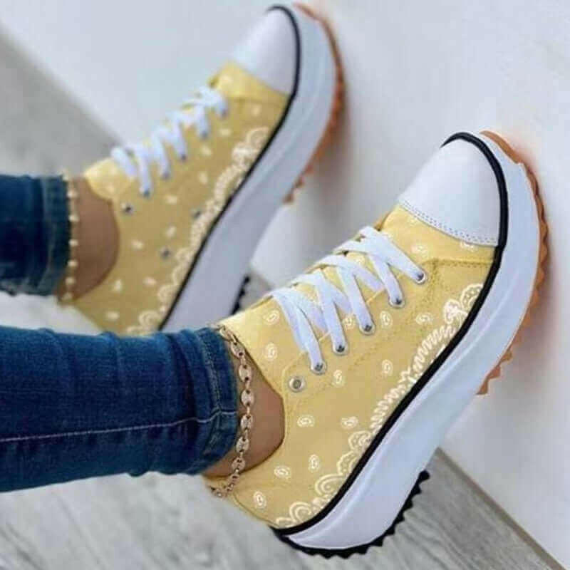 Fashion Women Sneakers Casual Sport Shoes Pattern Canvas.