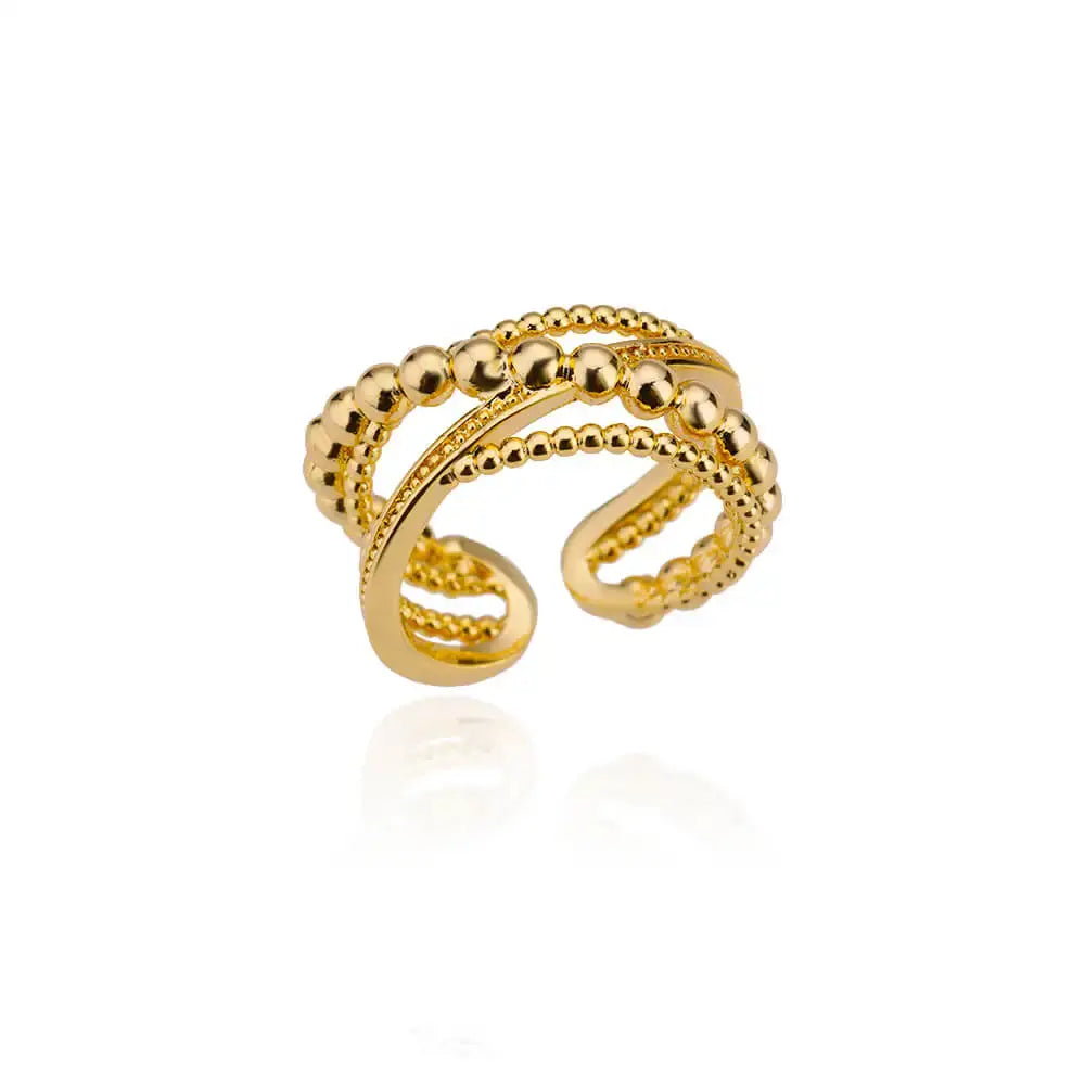 Stainless Steel Rings for Women Gold Color Never Fade Luxury Classic rings wedding couple rings Jewelry Free Shipping