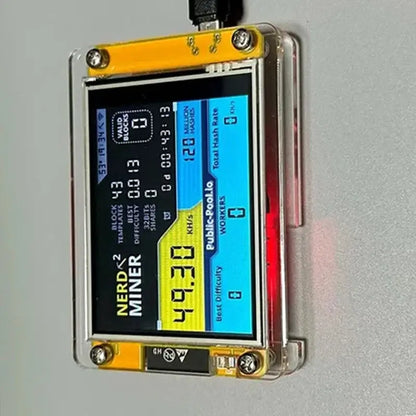 Brand New Nerdminer V3 2.8-Inch BTC Solo Lottery Nerd Miner Crypto Bitcoin Miner Solo Mining Machine