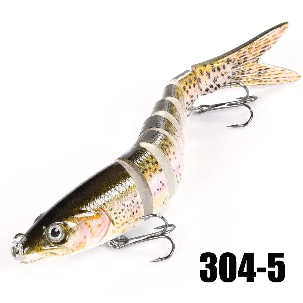 Multi-Jointed Slow-Sinking Swimbait Fishing Lure