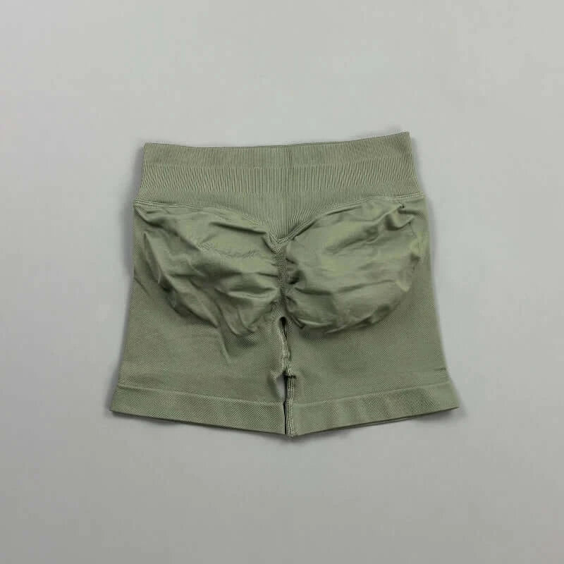 HISTELLO Women’s Seamless Scrunch Workout Shorts