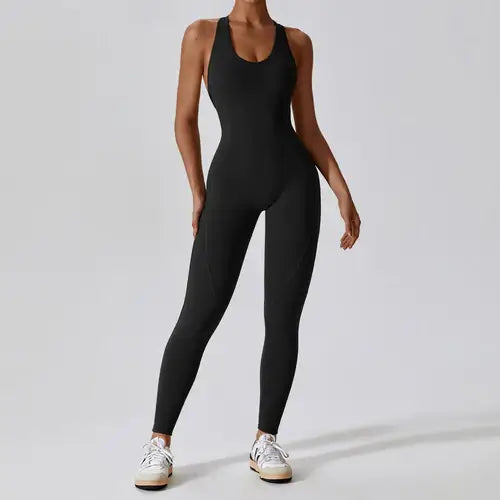 Yoga Jumpsuit Fitness Sports Overalls Gym Clothing Set Yoga Wear.