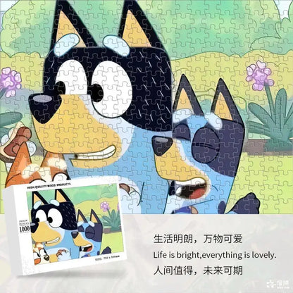 Bluey Cartoon Anime Puzzle Collection 70-1000 Pieces Educational &amp; Fun Holiday Gift Suitable for Adults &amp; Children Boxed Puzzle