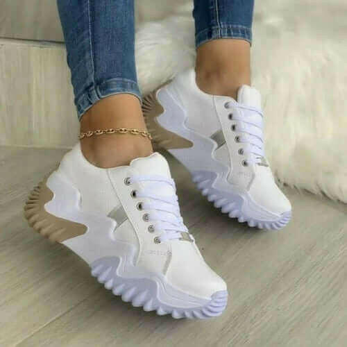 Thick Bottom Canvas Casual Shoes Summer Women's Sneakers.