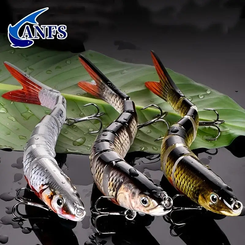 Multi-Jointed Slow-Sinking Swimbait Fishing Lure