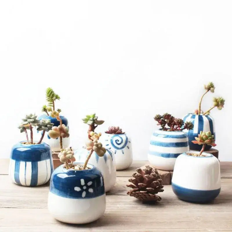 Japanese style succulent planter