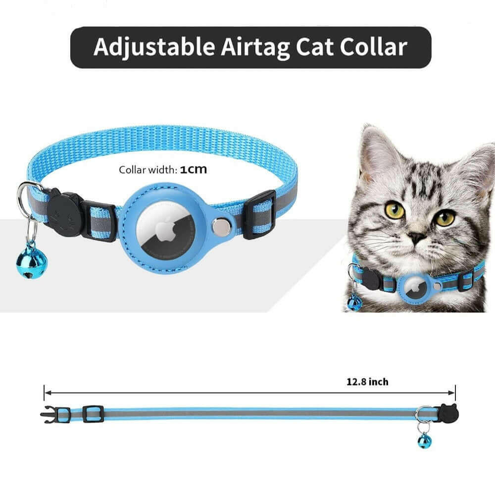 Reflective Airtag Case Collar for Cats and Dogs.