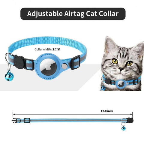 Reflective Airtag Case Collar for Cats and Dogs.