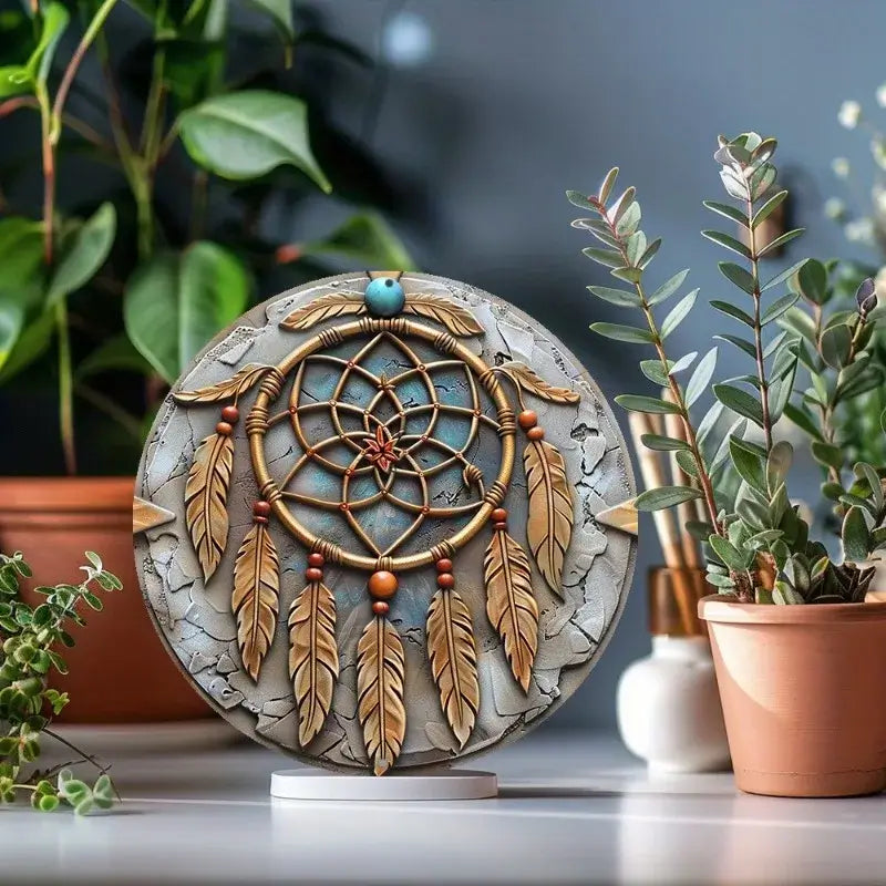 dream catcher aluminum tin sign