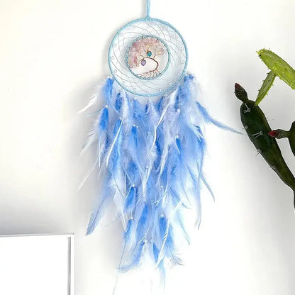 peacock feather dream catchers
