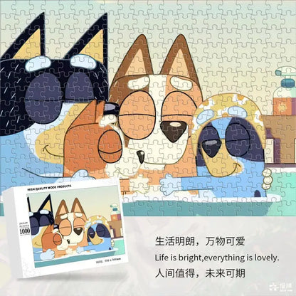 Bluey Cartoon Anime Puzzle Collection 70-1000 Pieces Educational &amp; Fun Holiday Gift Suitable for Adults &amp; Children Boxed Puzzle