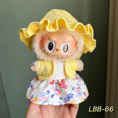 Labubu 17cm Doll Clothes Set - DIY Accessories &amp; Toys