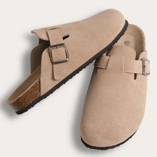 Shevalues Classic Cork Clogs Slippers Women Men Soft Footbed Suede.