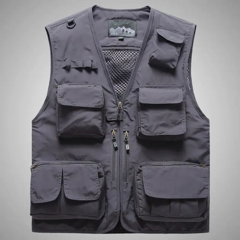 7XL 14 Pockets Summer New Men US Tactical Hiking Fishing Vest Man