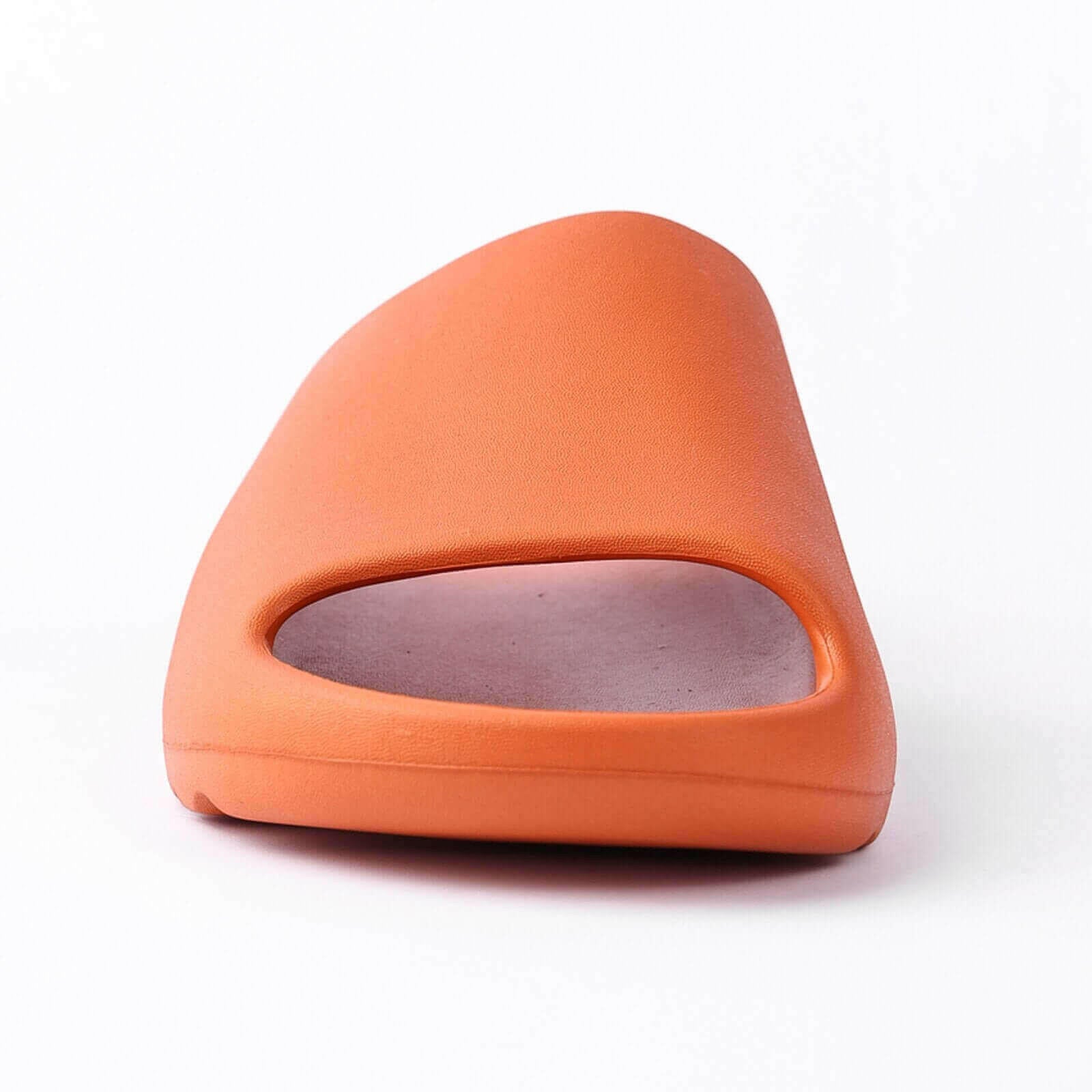 Platform Pillow Slides for Women - Orange Chunky Shower Slippers.