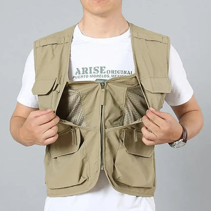 6XL Summer New Outdoor Vest Men Utility Tactical Multi-pocket Vest