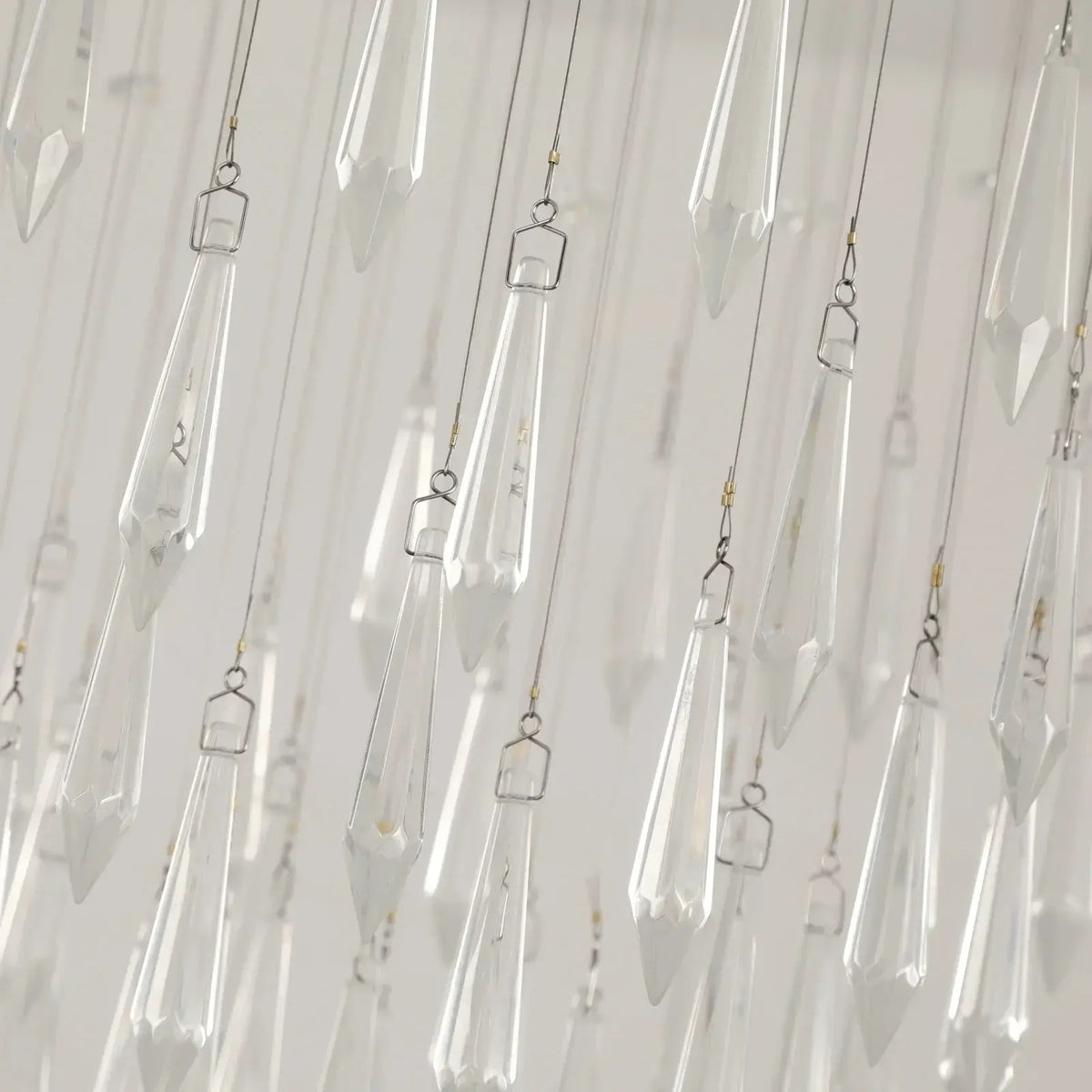 VETRULUS Raindrop Crystal LED Chandelier, Selectable Sizes