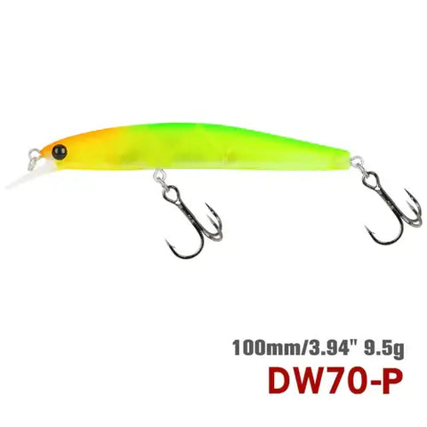 TSURINOYA 100SP Suspending Minnow Fishing Lure DW70 100mm 9.5g.