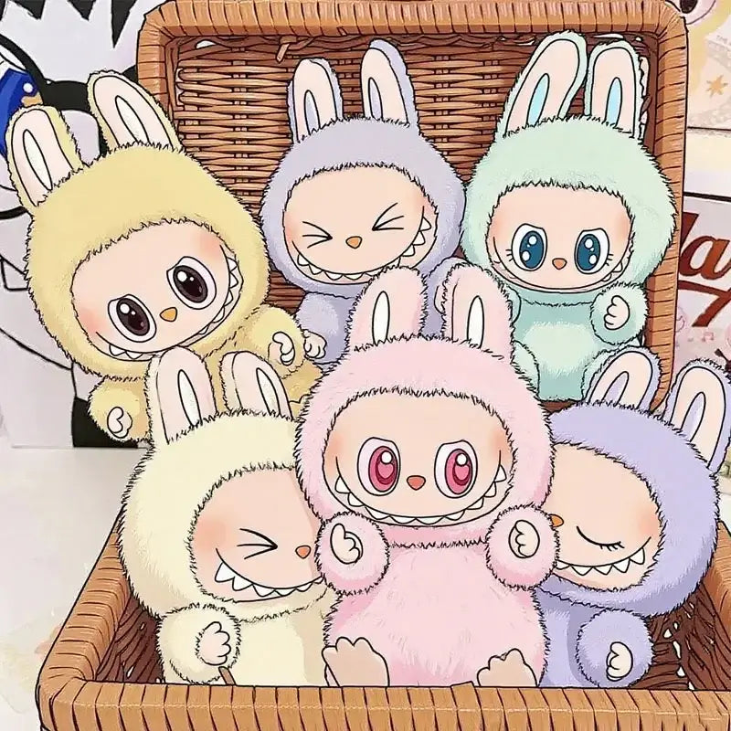 Cute 2abb Sit Party Series Surprise Blind Box Plush Vinyl Doll Replica Toy Keychain Collection Decoration Birthday Gift