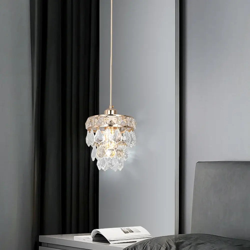 Vinilky Gold Crystal Pendant Light, SG03 or SG04