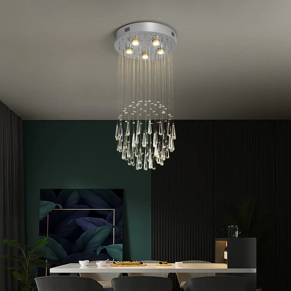 VETRULUS Modern Crystal Chandelier, Selectable Designs