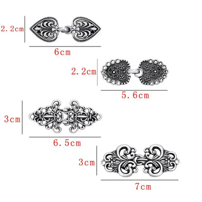 Set Vintage Sweater Duck Clip Cape Cloak Fastener for Dress Shirt Cardigan Shawl Collar Clasp Back Cinch Clip for Women Clothing
