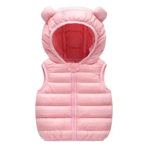 New Baby Boys Girls Warm Down Vest Autumn Winter Cotton Waistcoat With