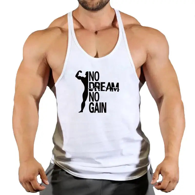 Brand Vest Muscle Sleeveless Singlets Fashion Workout Sports Shirt