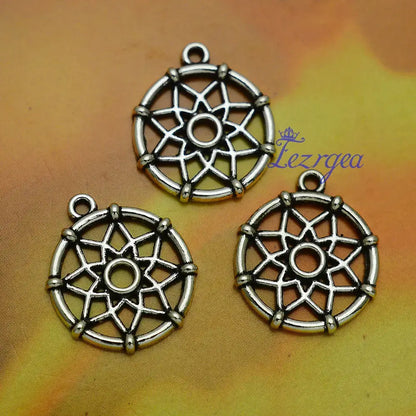 Dream Catcher Charms Dreamcatcher Connector Pendants For Diy Jewelry Making Materials Supplies Accessories
