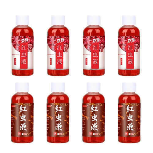 60ML Liquid Blood Worm Flavor Bait Additive Concentrated Red Worm