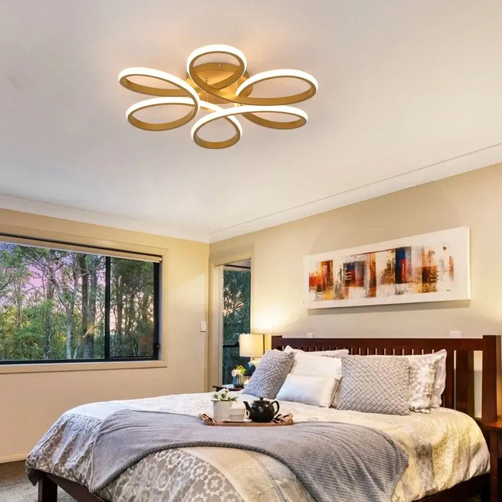 Vinilky Dimmable LED Ceiling or Pendant Light, Black or Gold