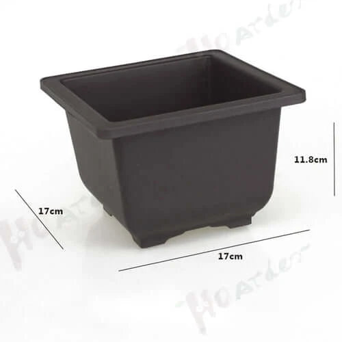 Training Pots With Tray Plastic Bonsai Plants Pot Square For Flower