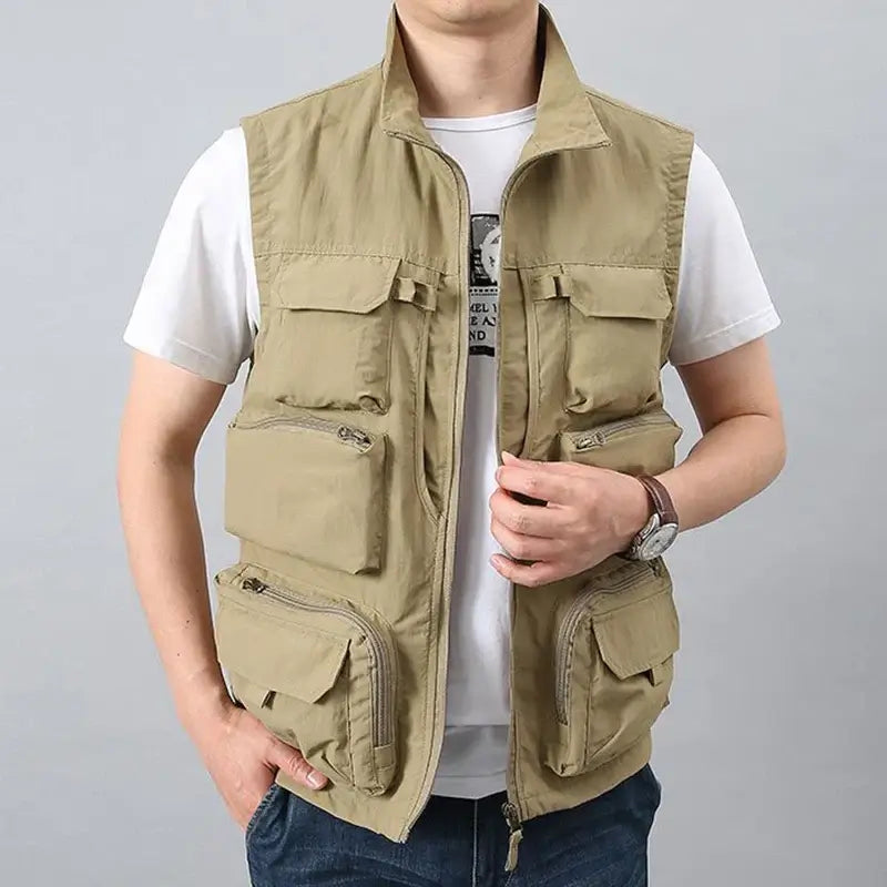 Men Summer New Outdoor Vest 6XL Utility Tactical Multi-pocket Vest