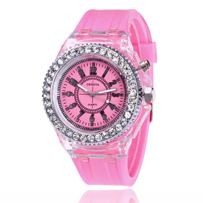 LED Light-Up Watch with Silicone Strap