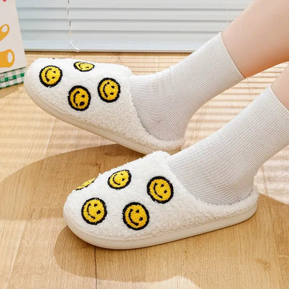 Little Cute Smile Face Slippers Houseshoes Women&