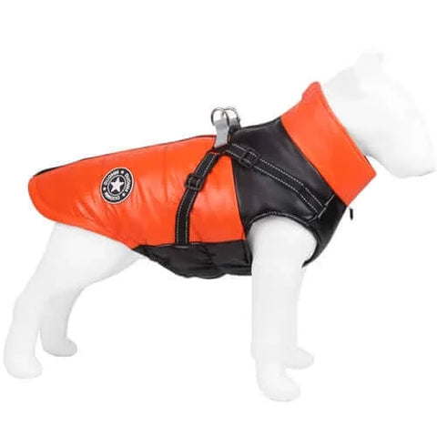 Winter Dog Harness Clothes Waterproof Warm Pet Dog Cotton Coat for.