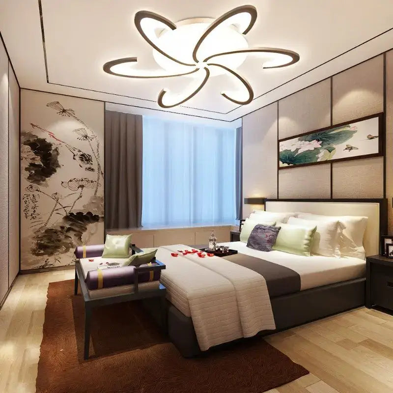 VETRULUS Flower LED Ceiling Light, 6-Leaf Design