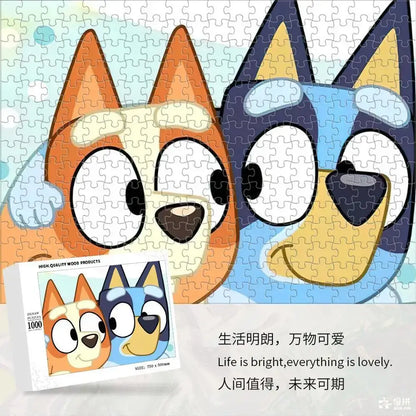 Bluey Cartoon Anime Puzzle Collection 70-1000 Pieces Educational &amp; Fun Holiday Gift Suitable for Adults &amp; Children Boxed Puzzle