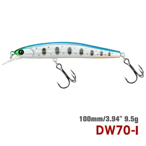 TSURINOYA 100SP Suspending Minnow Fishing Lure DW70 100mm 9.5g.