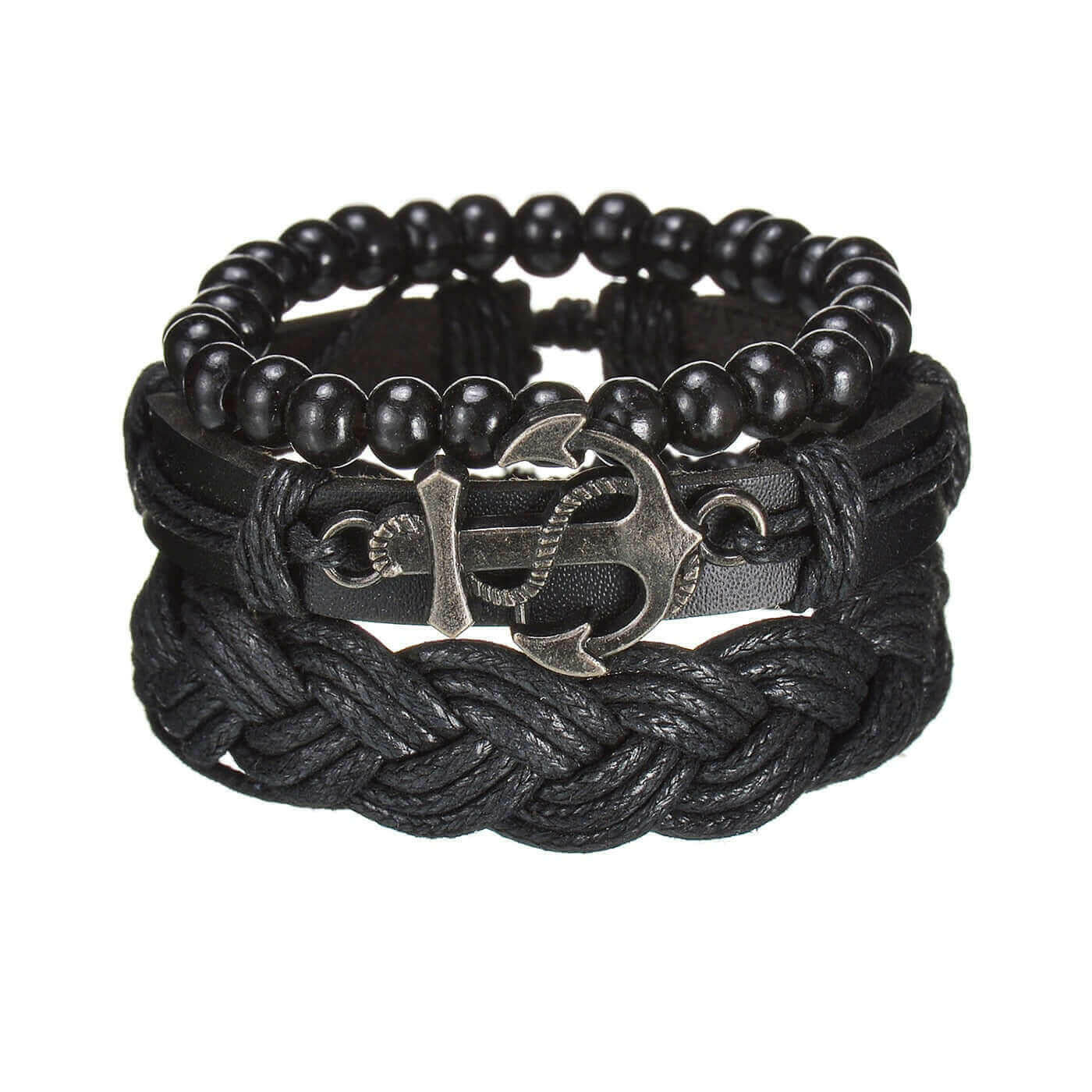 Mens Modern Multilayered Bracelet.