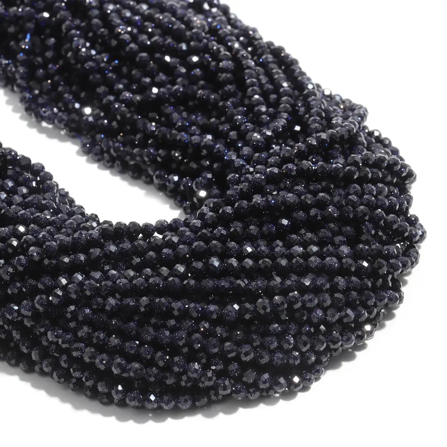 2 3 4mm Faceted Tiny Beads Natural Aquamarine Lapis Lazuli Tourmaline Amethyst Stone Beads for Jewelry Making 2030