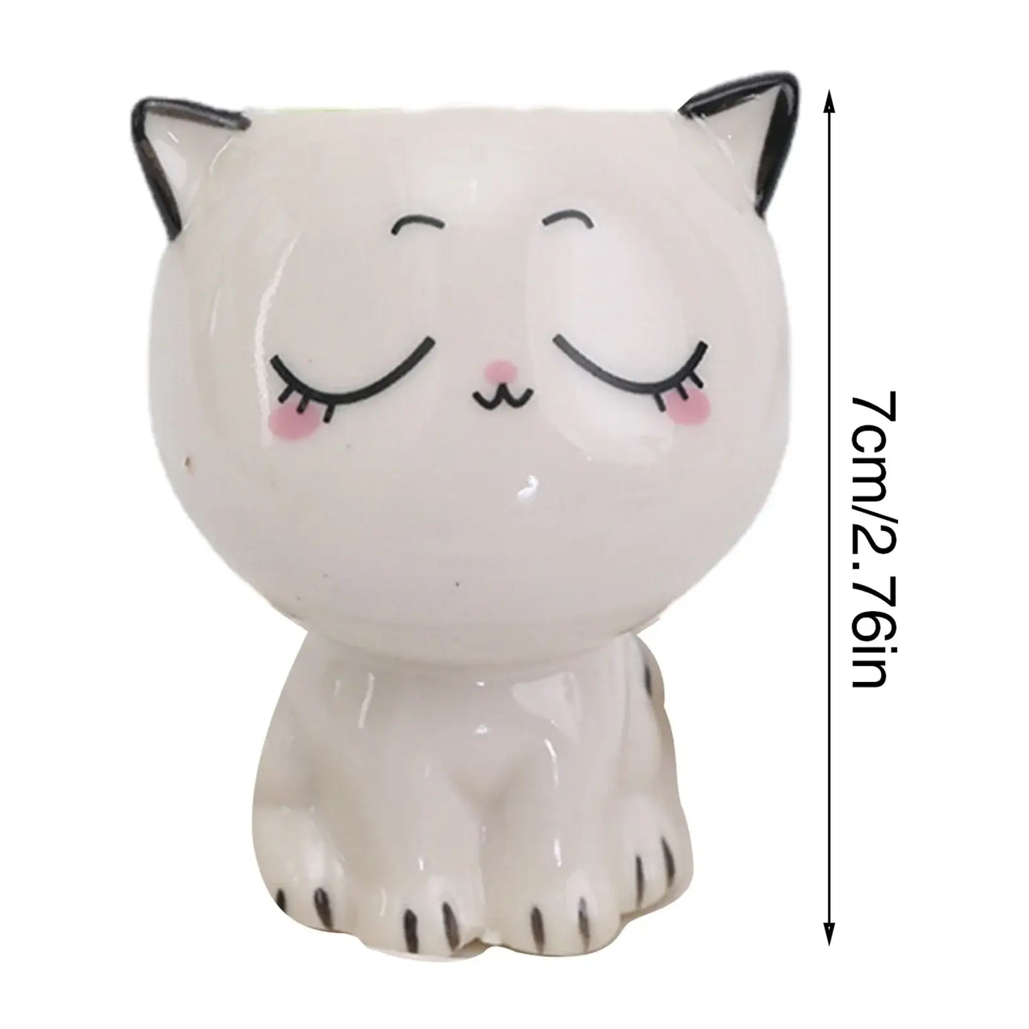 cat shaped succulent pot