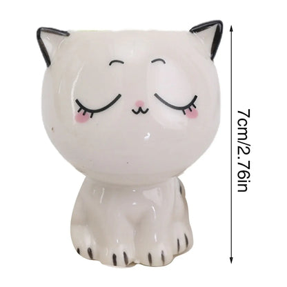 cat shaped succulent pot