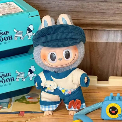 Labubu 17cm Dolls for Dress-Up with Fashion Accessories