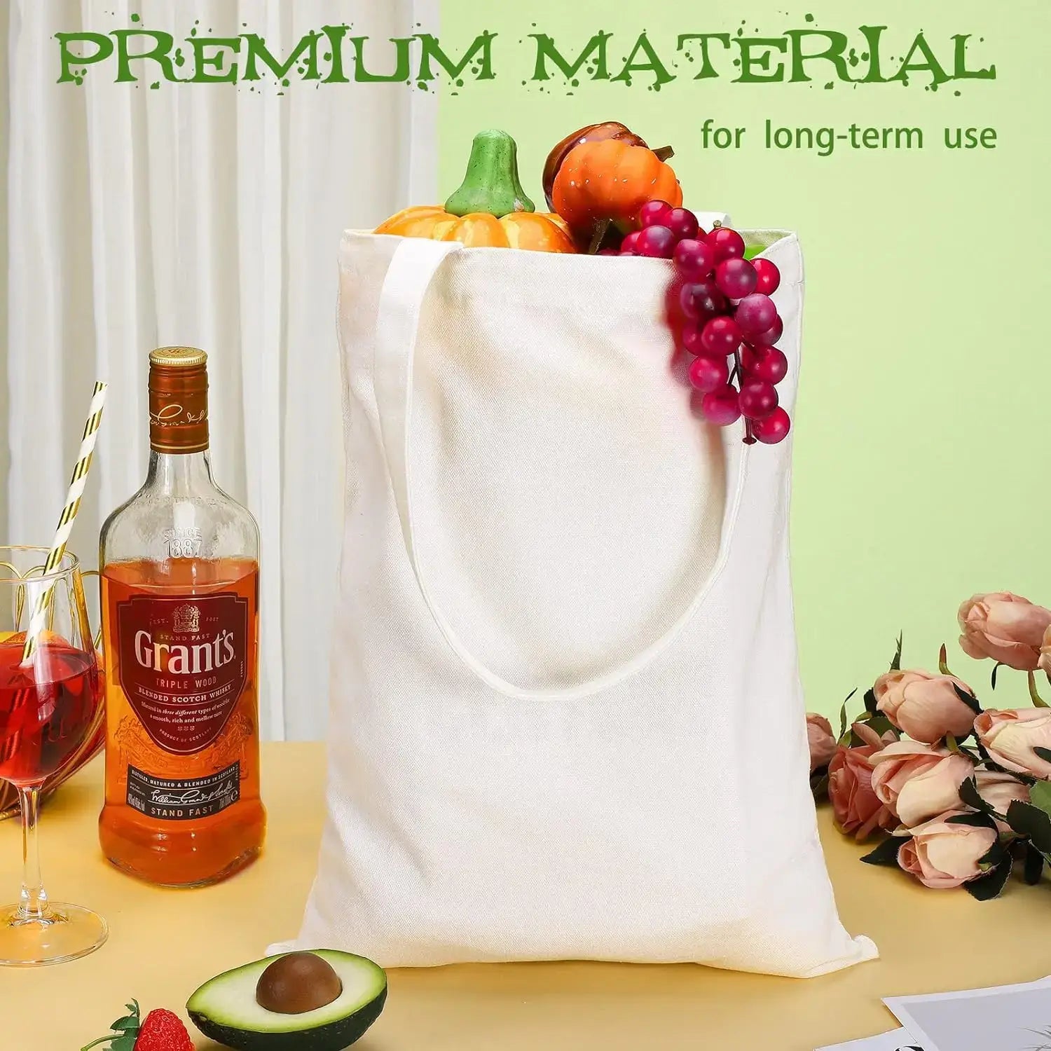 Reusable Canvas Tote Bags - Eco-Friendly DIY Gifts