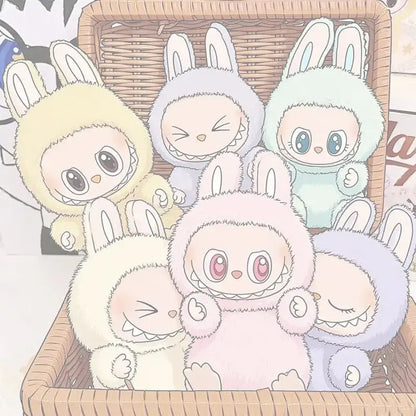 Cute 2abb Sit Party Series Surprise Blind Box Plush Vinyl Doll Replica Toy Keychain Collection Decoration Birthday Gift