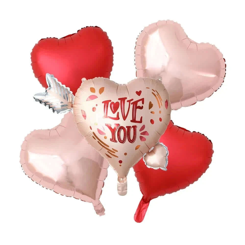 Happy Valentine’s Day Love Red Heart Bear Foil Balloons Wedding Anniversary Party Supplies Birthday Gift Home Outdoor Decoration
