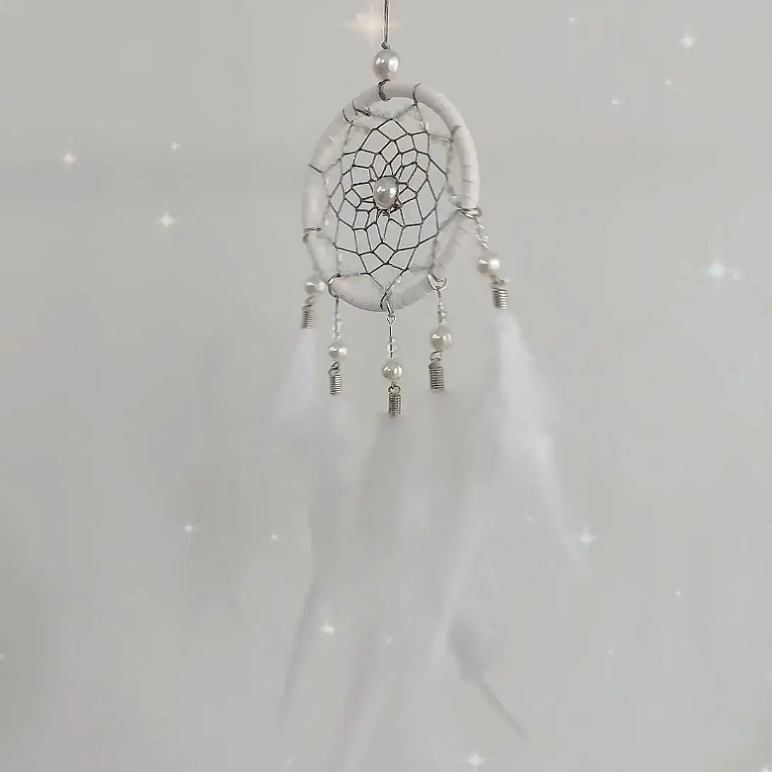 Dream Catcher Car Ornament Car Interior Hanging Pendant Accessory Bedroom Decoration Wind Chimes Home Feather Craft Gift