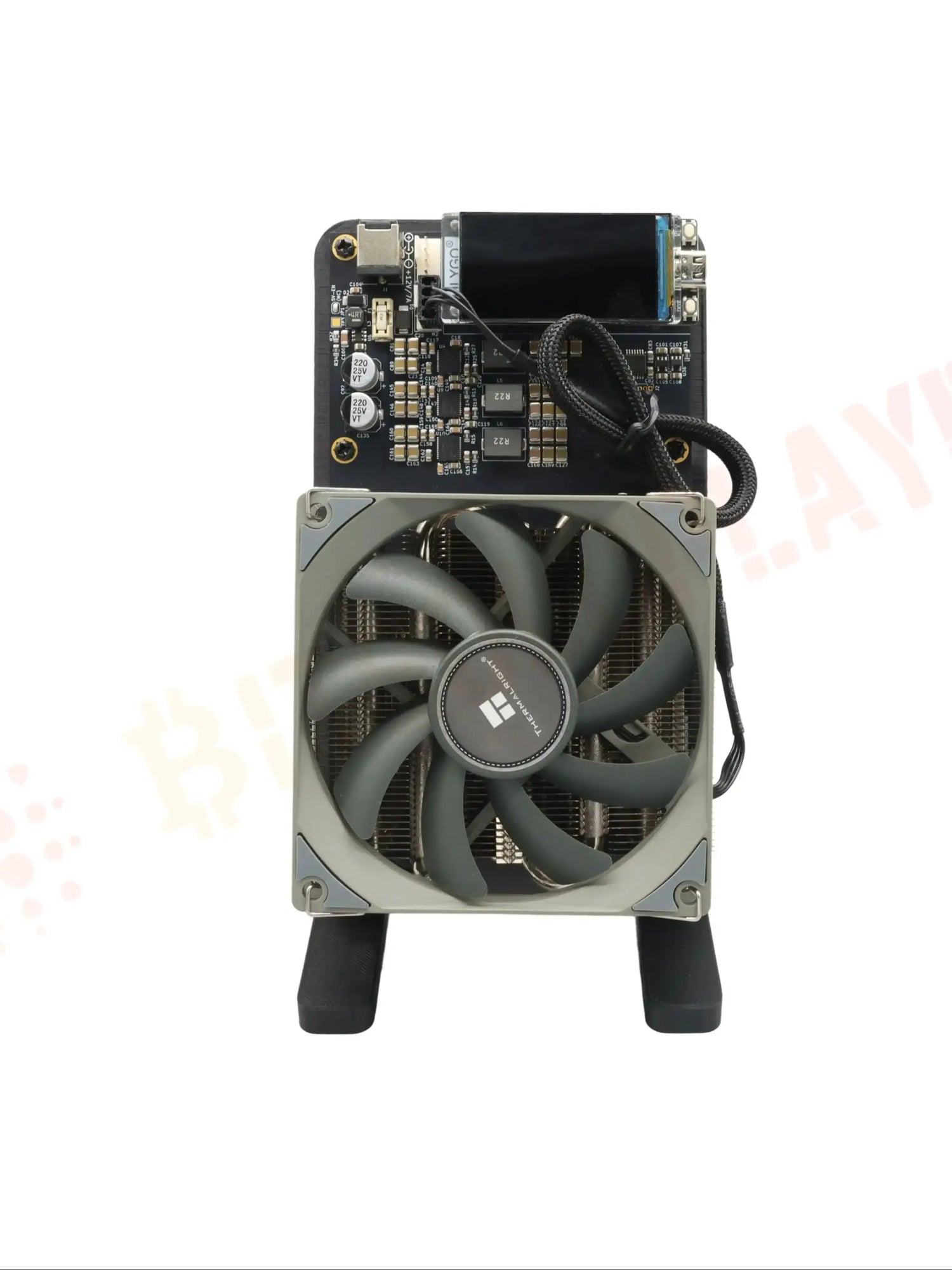 Bitaxe NerdQaxe++ 4.8TH/s 68w Bitcoins Miner 4 PCS BM1370 Asic Chip Solo BTC miner With 120W power supply