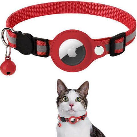 Reflective Airtag Case Collar for Cats and Dogs.